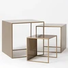 Customform Kavos staliukai, 2WALL TRIO METAL, 55x55x55 cm, Auksas