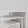 Customform Kavos staliukas, 2WALL TRIO METAL, 55x55x55 cm, Baltas