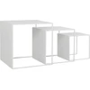 Customform Kavos staliukas, 2WALL TRIO METAL, 55x55x55 cm, Baltas