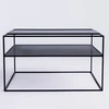 Customform Kavos staliukas, DARYL METAL 60, 0.6x0.6x0.45 m, Juodas
