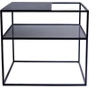 Customform Kavos Staliukas, DARYL METAL 80, 0.8x0.8x0.45 m, Juodas