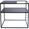 Customform Kavos Staliukas, DARYL METAL 80, 0.8x0.8x0.45 m, Juodas