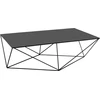 Customform Kavos staliukas, MEMO SOLID WOOD, 100x60 cm, Juoda
