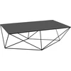 Customform Kavos staliukas, MEMO SOLID WOOD, 100x60 cm, Juoda