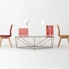 Customform Kavos staliukas, MEMO WOOD 80, 80x80x45 cm, Juodas