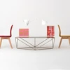 Customform Kavos staliukas, MEMO WOOD 80, 80x80x45 cm, Juodas