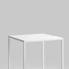 Customform Kavos staliukas / Šoninis staliukas, TENSIO METAL 30, 30x60 cm, Balta