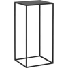 Customform Kavos staliukas / Šoninis staliukas, TENSIO METAL 30, 30x60 cm, Juoda