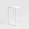 Customform Kavos staliukas / Šoninis staliukas, TENSIO METAL 30, 30x60 cm, Balta