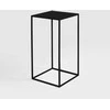 Customform Kavos staliukas / Šoninis staliukas, TENSIO METAL 30, 30x60 cm, Juoda