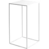 Customform Kavos staliukas / Šoninis staliukas, TENSIO METAL 30, 30x60 cm, Balta