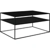 Customform Kavos staliukas, TENSIO 2 AUKŠTO METALAS, 100x60 cm, Juoda