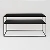 Customform Kavos staliukas, TENSIO 2 AUKŠTO METALAS, 100x60 cm, Juoda