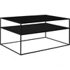 Customform Kavos staliukas, TENSIO 2 AUKŠTO METALAS, 100x60 cm, Juoda
