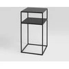 Customform Kavos staliukas, TENSIO 2 AUKŠTŲ METALAS 30, 0.3x0.3x0.6 m, Juoda