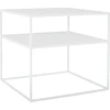 Customform Kavos staliukas, TENSIO 2 AUKŠTŲ METALAS 50, 50x50x45 cm, Baltas