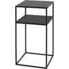 Customform Kavos staliukas, TENSIO 2 AUKŠTŲ METALAS 30, 0.3x0.3x0.6 m, Juoda
