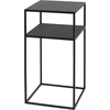 Customform Kavos staliukas, TENSIO 2 AUKŠTŲ METALAS 30, 0.3x0.3x0.6 m, Juoda