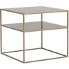 Customform Kavos staliukas, TENSIO 2 AUKŠTŲ METALAS 50, 50x50x45 cm, Auksinis