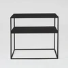 Customform Kavos staliukas, TENSIO 2 FLOOR METAL 50, 50x50x45 cm, Juoda