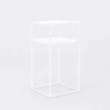 Customform Kavos staliukas, TENSIO 2 FLOOR METAL 30, 0.3x0.3x0.6 m, Baltas