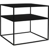 Customform Kavos staliukas, TENSIO 2 FLOOR METAL 50, 50x50x45 cm, Juoda