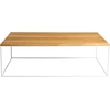 Customform Kavos staliukas, TENSIO MASIVINĖ MEDIENA, 140x80 cm, Baltas Ąžuolas