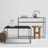 Customform Kavos staliukas, TENSIO METAL 80, 80x80x45 cm, Juodas