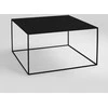 Customform Kavos staliukas, TENSIO METAL 80, 80x80x45 cm, Juodas