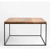 Customform Kavos staliukas, TENSIO SOLID WOOD 80, 0.8x0.8x0.45 m, Juodas