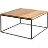 Customform Kavos staliukas, TENSIO SOLID WOOD 80, 0.8x0.8x0.45 m, Juodas
