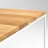 Customform Kavos staliukas, TENSIO SOLID WOOD, 100x100 cm, Baltas