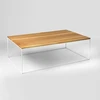 Customform Kavos staliukas, TENSIO WOOD, 140x80 cm, Baltas