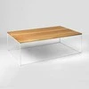 Customform Kavos staliukas, TENSIO WOOD, 100x60 cm, Baltas