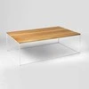 Customform Kavos staliukas, TENSIO WOOD, 140x80 cm, Baltas