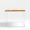 Customform Kavos staliukas, TENSIO WOOD 50, 50x50x45 cm, Baltas