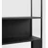 Customform Knygų lentyna, HYLLER, 150x75 cm, Juoda