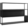 Customform Knygų lentyna, HYLLER, 150x75 cm, Juoda