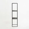 Customform Knygų stovas, TENSIO PILLAR 3F, 140x30 cm, Juoda