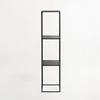 Customform Knygų stovas, TENSIO PILLAR 3F, 140x30 cm, Juoda