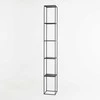 Customform Knygų stovas, TENSIO PILLAR 5F, 230x30 cm, Juoda