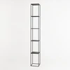 Customform Knygų stovas, TENSIO PILLAR 5F, 230x30 cm, Juoda