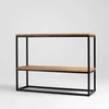 Customform Konsolė, JULITA METAL 92-1F, 0.3x1x0.92 m, Juoda