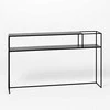 Customform Konsolė, OBROOS METAL 100, 0.3x1x0.75 m, Juoda