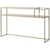 Customform Konsolinis stalas, "Senso Flower" metalas, 120x25 cm, auksinis