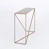 Customform Konsolinis stalas, "Senso Flower" metalas, 120x25 cm, Auksinis