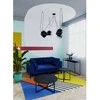 Customform Konsolinis stalas, TENSIO 2 FLOOR METAL, 100x35 cm, Juoda