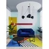 Customform Konsolinis stalas, TENSIO 2 FLOOR METAL, 100x35 cm, Juoda