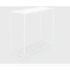 Customform Konsolinis stalas, TENSIO METAL, 100x35 cm, Baltas