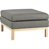 Sofa Customform Pufas, Medžio Apdaila, 70x70 cm, Pilkas